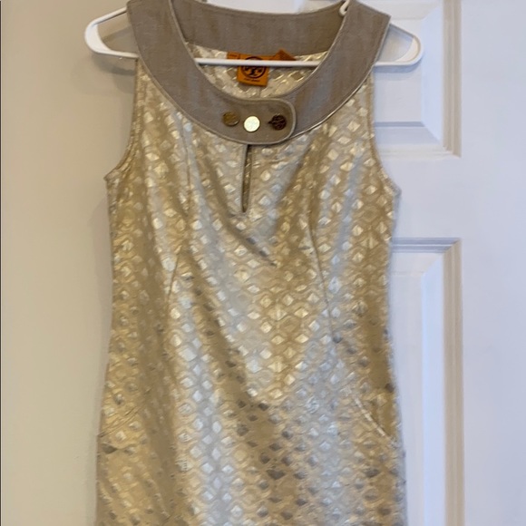 Tory Burch Linen dress size 6 fits more like a 4! - Picture 1 of 9